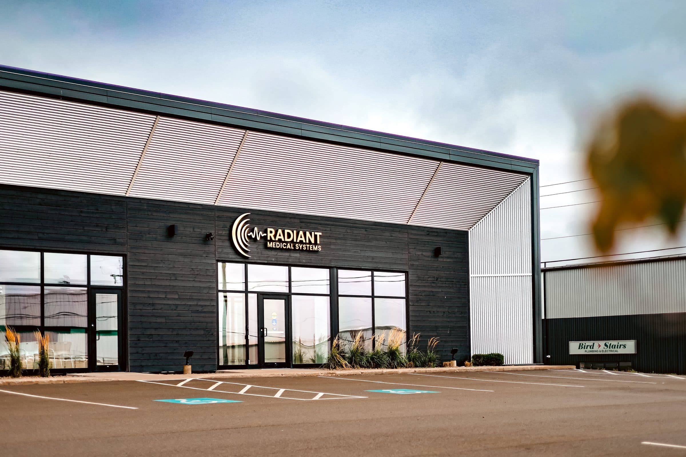 The entrance of Radiant Medical Systems at 179 John Yeo Drive, Charlottetown